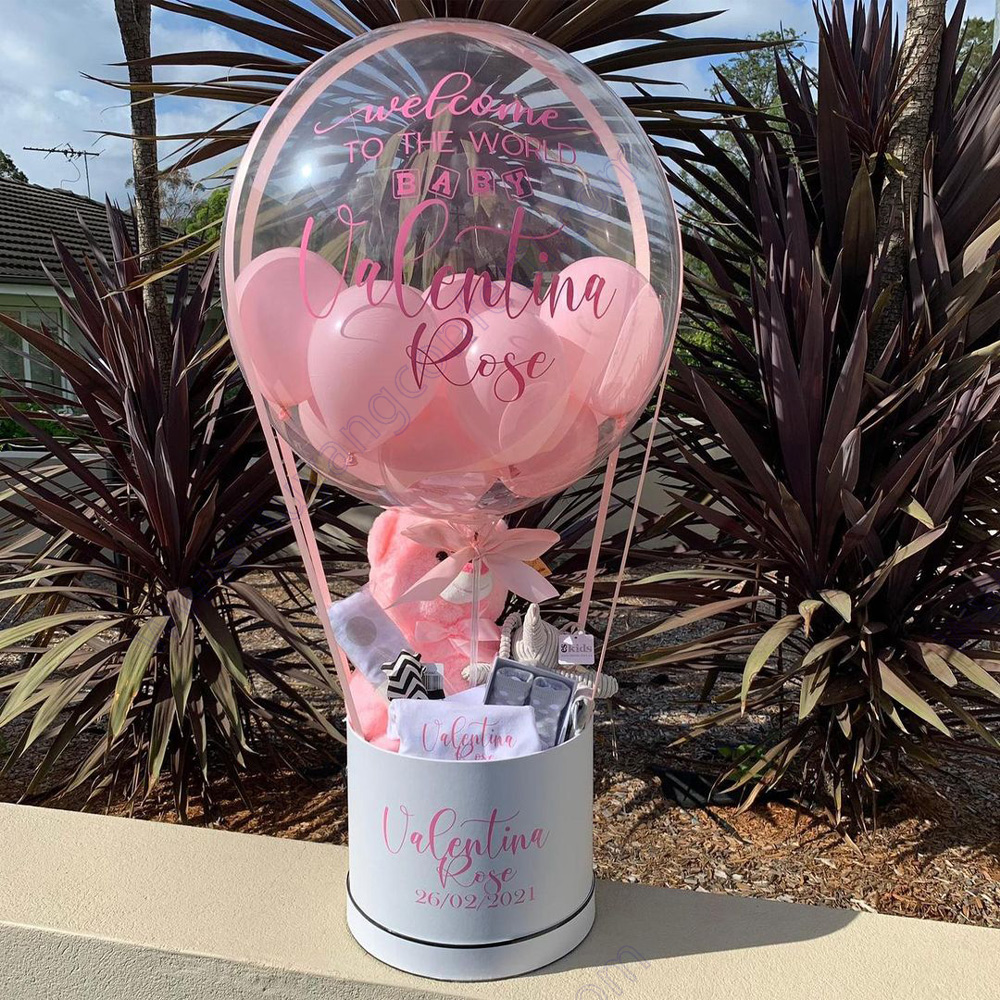 Party Games Gender Reveal - Hadiah Menghambat Balon Kotak Set Latar