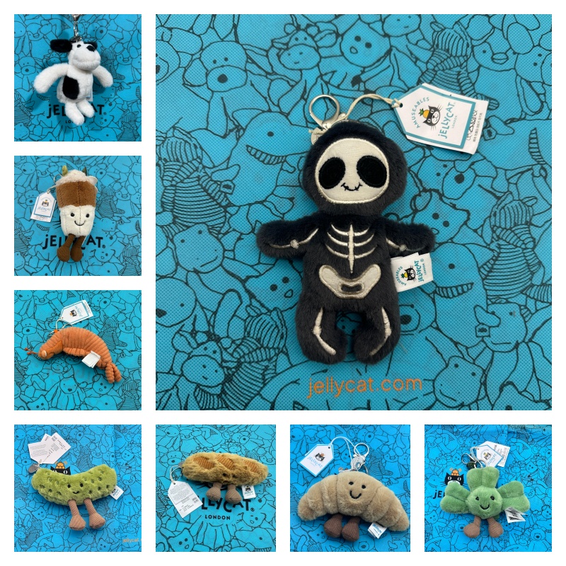 Party Games Graduation - Gantungan kunci boneka tengkorak permen kapas