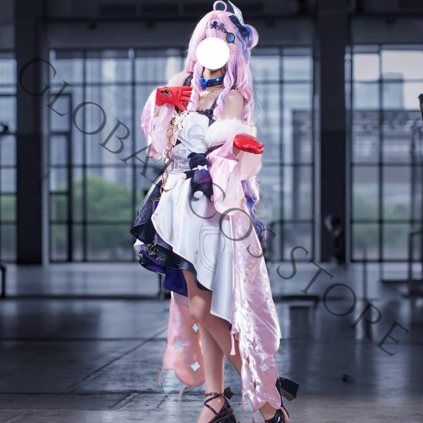 Party Games Questions - Gaun Kostum Cosplay Denia dengan Jubah