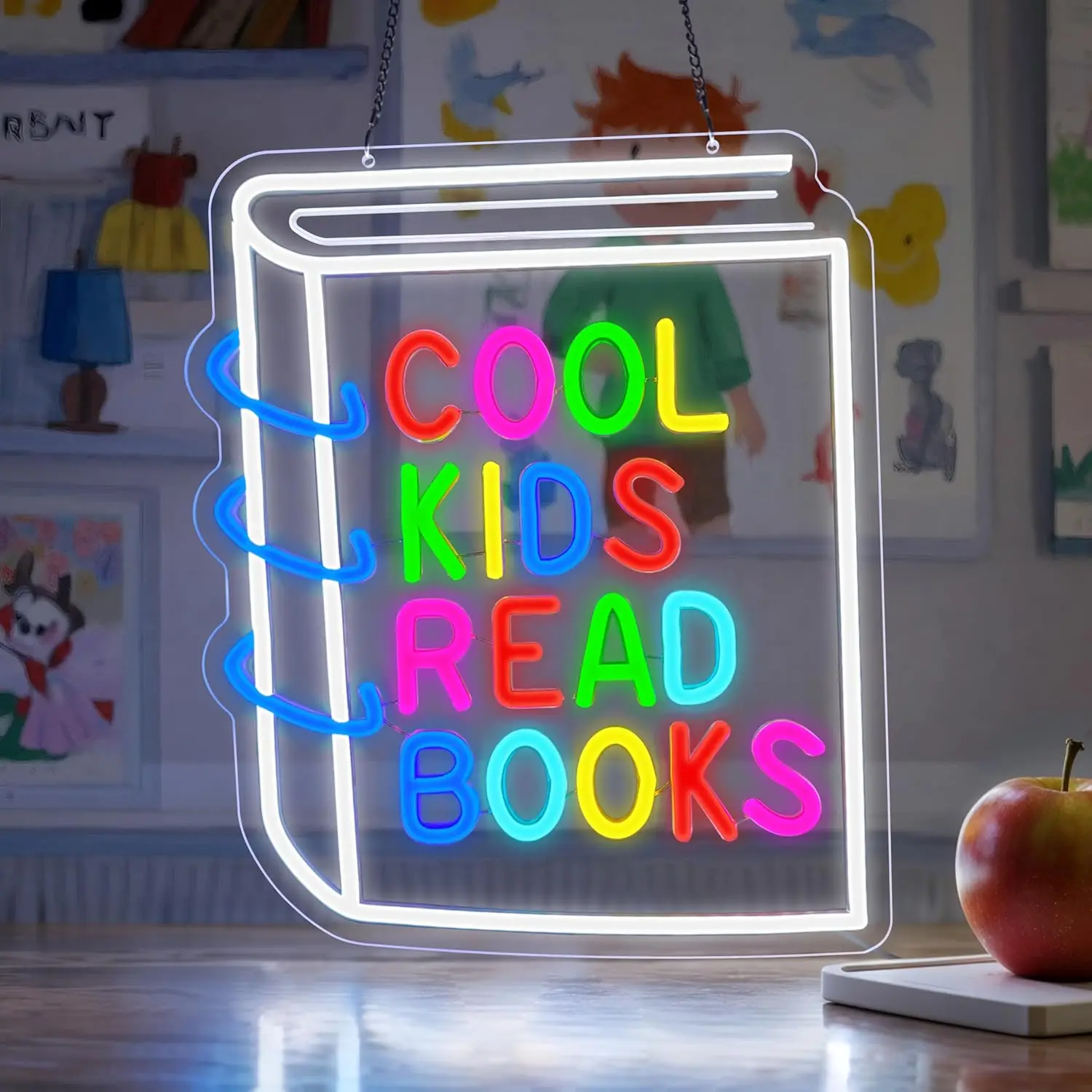 Book Party Games - Lampu Neon LED USB Dimmable dengan