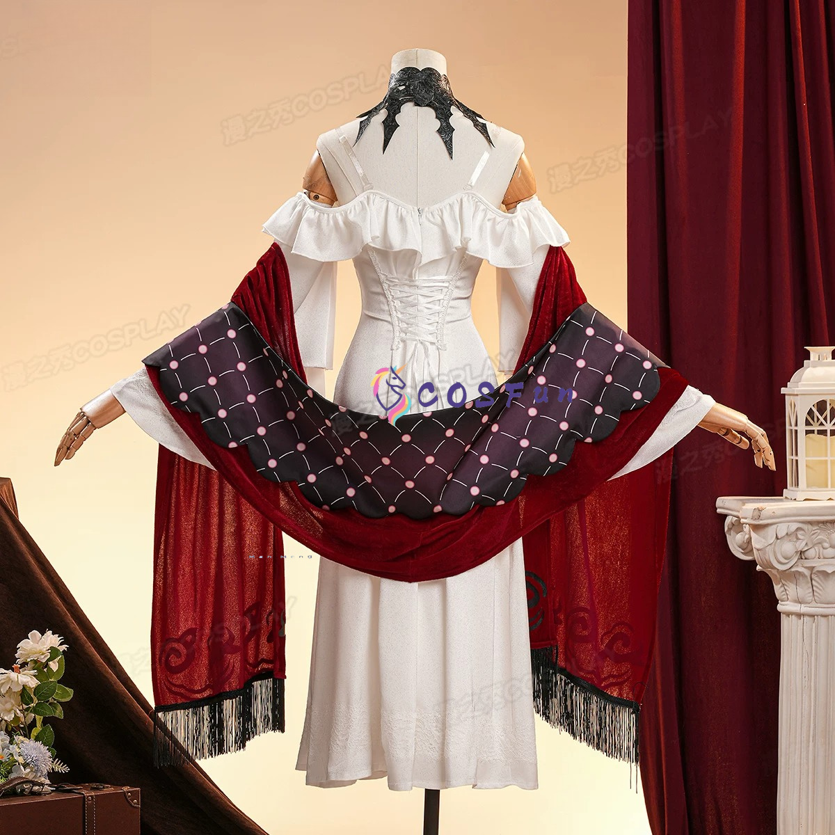 Party Games For Christmas - Genshin Impact Rosalyne Kostum Cosplay Gaun