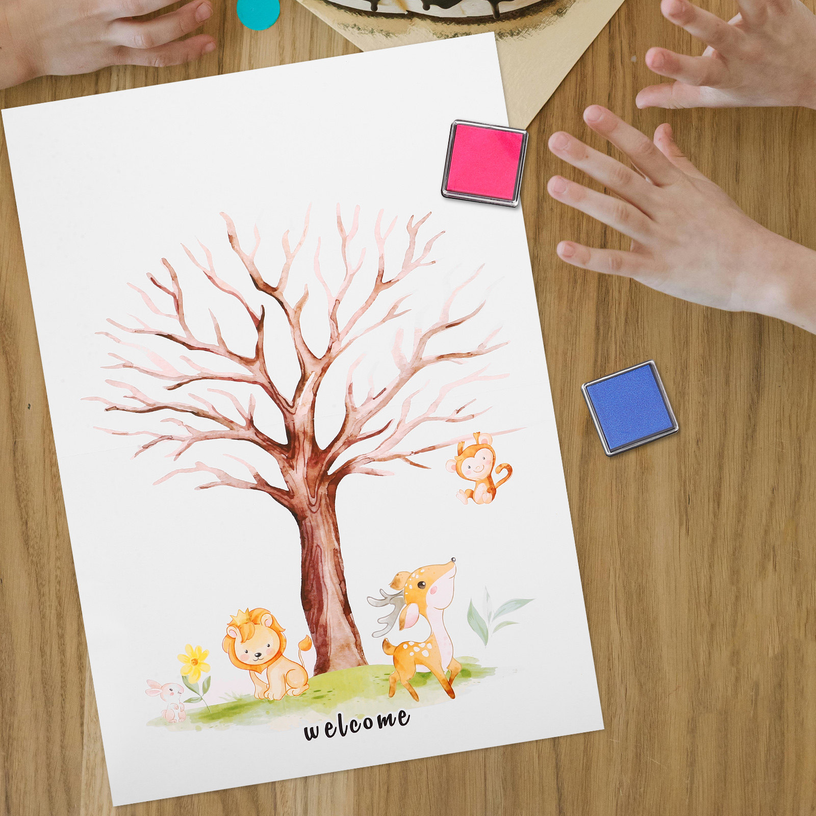 1Set Buku Tamu Pohon Sidik Jar - Book Party Games ulasan dan harga