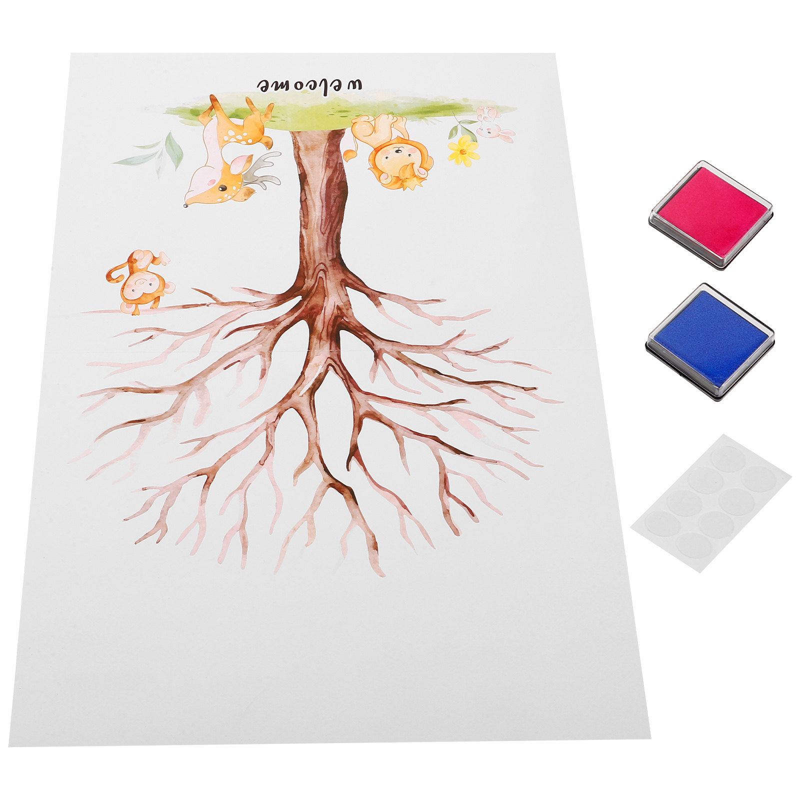 1Set Buku Tamu Pohon Sidik Jar - Book Party Games ulasan dan harga