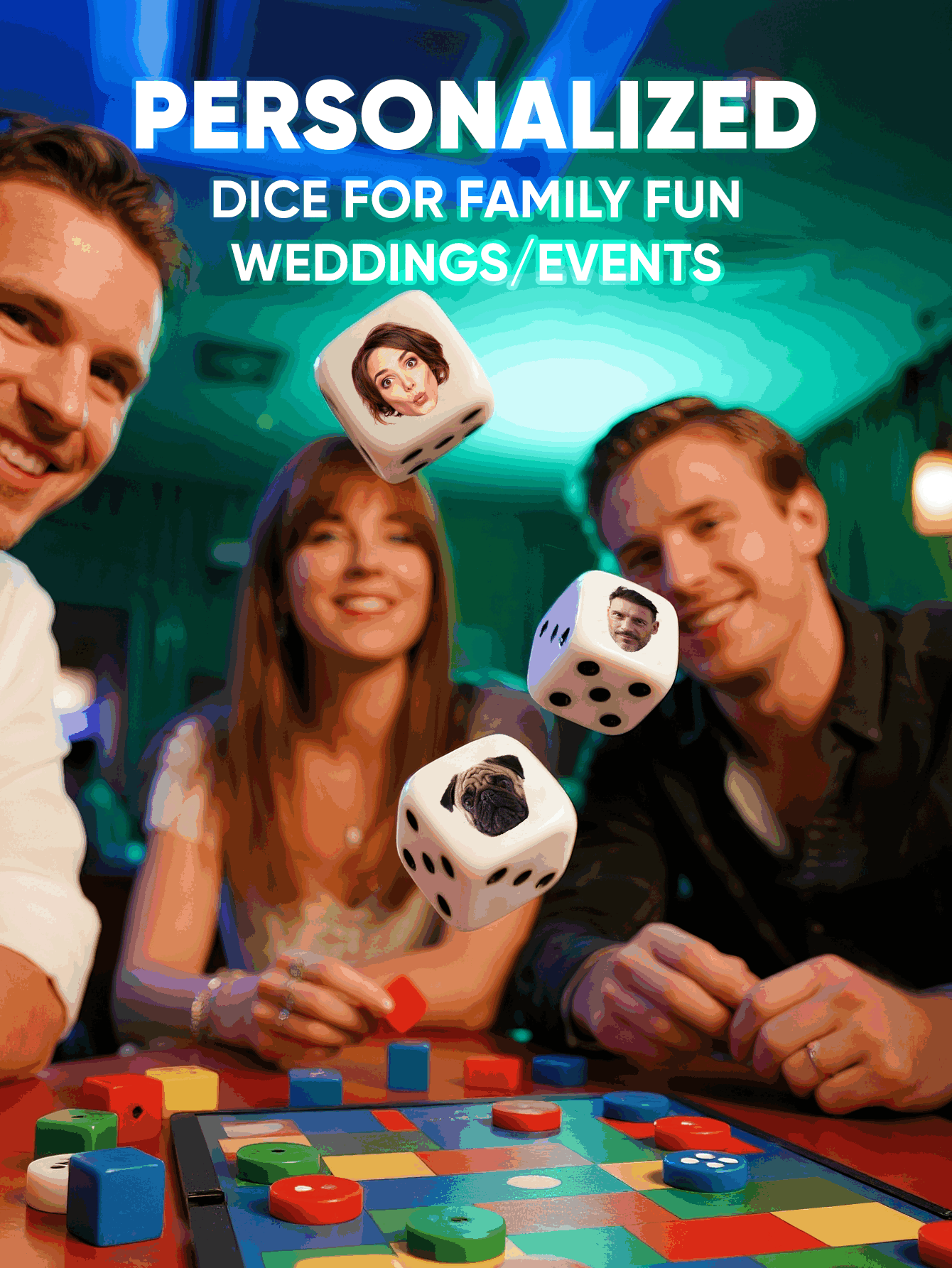 Dadu Wajah Kustom Dadu Wajah y - Party Games For Christmas ulasan dan harga