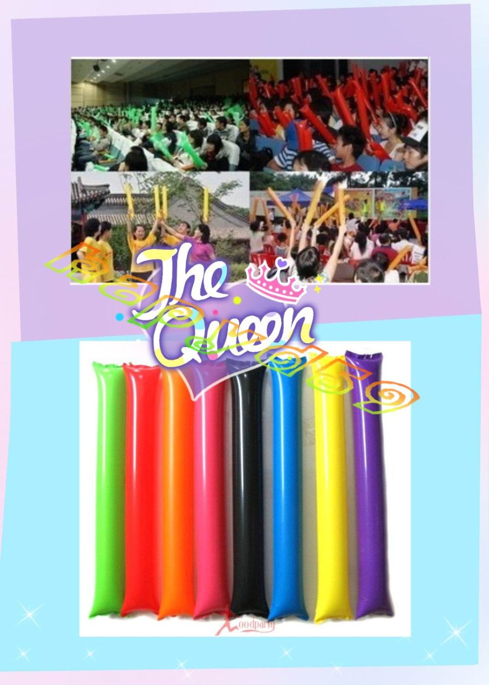 100 Buah 60Cm Clapper Ballon P - Party Games Gender Reveal ulasan dan harga