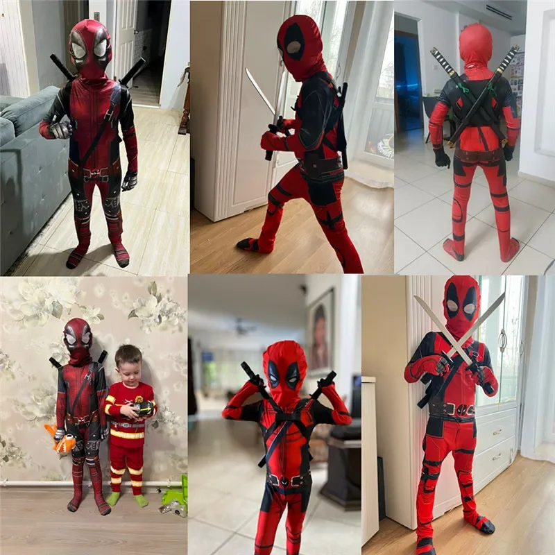Kostum Deadpool Anak 3-12 Tahu - Party Games Children ulasan dan harga