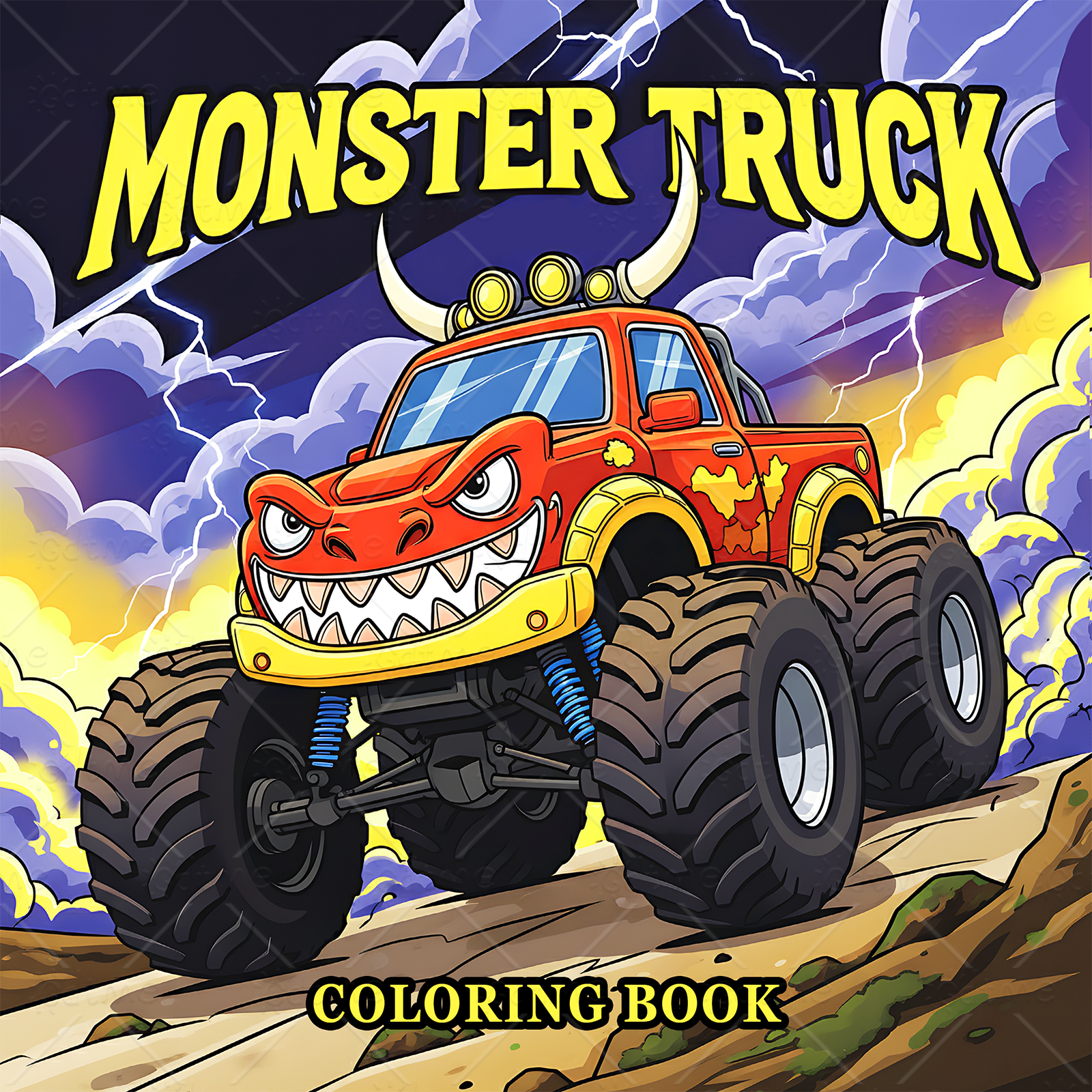 Buku Mewarnai Truk Monster unt - Book Party Games ulasan dan harga