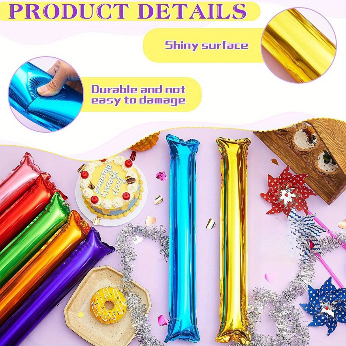 10/30 Buah Film Aluminium Tong - Party Games Gender Reveal ulasan dan harga